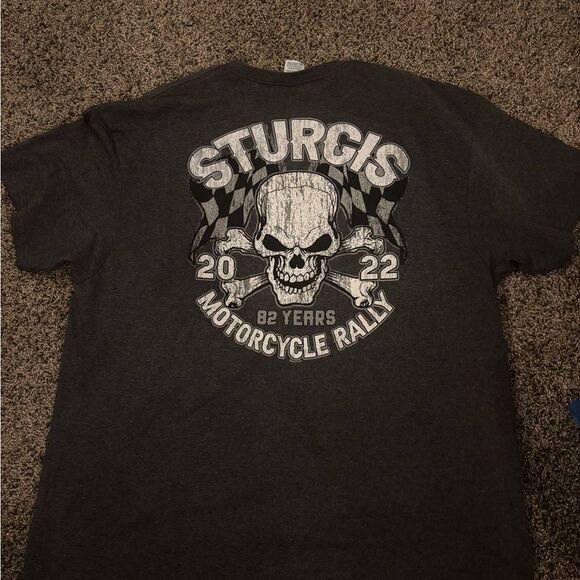 Men’s Biker Sturgis 82 2022 Hot Leathers Official TShirt - Picture 2 of 3